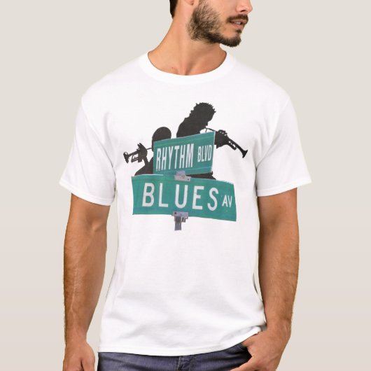 ritme en blauwdruk t-shirt (Voorkant)
