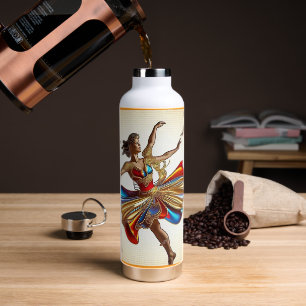 "Ritme en goud" Waterfles