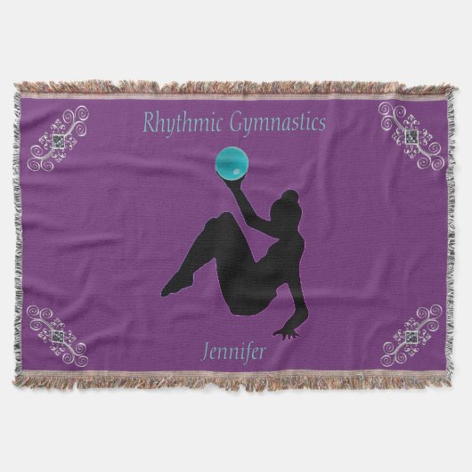 Ritme gymnastiek bal routine glamour deken (Voorkant)