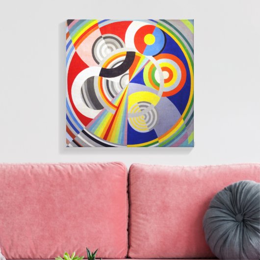Ritme nr. 1 | Robert Delaunay | Canvas Afdruk (Insitu (Woonkamer))
