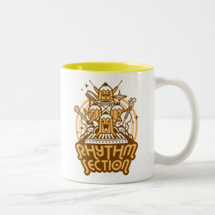 ritme tweekleurige koffiemok