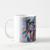 Ritme van Beweging Abstracte Dansers Klassieke Mok (Links)