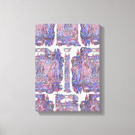 Ritme van de Diepte: Abstracte Expressie Canvas Afdruk