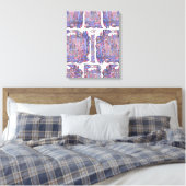 Ritme van de Diepte: Abstracte Expressie Canvas Afdruk (Insitu (Slaapkamer))