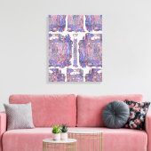 Ritme van de Diepte: Abstracte Expressie Canvas Afdruk (Insitu (Woonkamer))