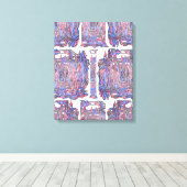 Ritme van de Diepte: Abstracte Expressie Canvas Afdruk (Insitu (Houten vloer))