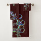 ritme van de set hartenhanddoeken bad handdoek (Insitu)