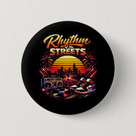 Ritme van de Straten Ronde Button 5,7 Cm