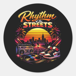 Ritme van de Straten Ronde Sticker