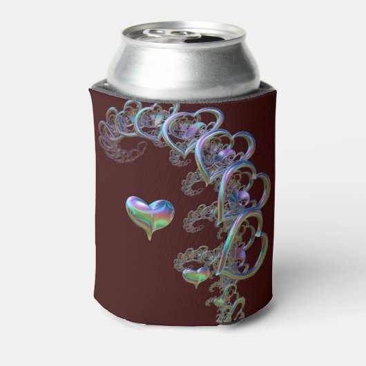 ritme van het hart blikjeskoeler (Blikje Achterkant)