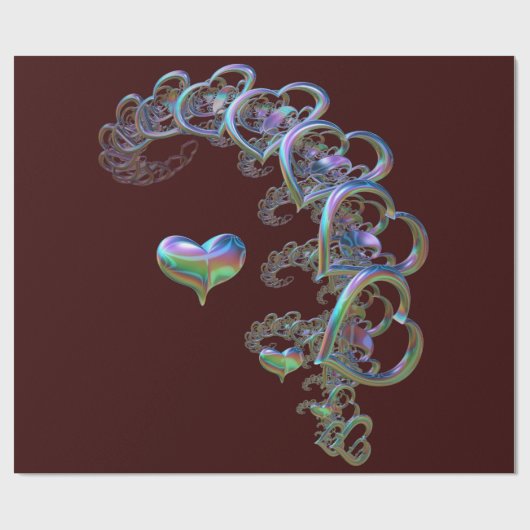 ritme van het hart cadeaupapier (Vlak)