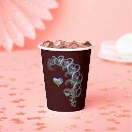 ritme van het hart papieren bekers