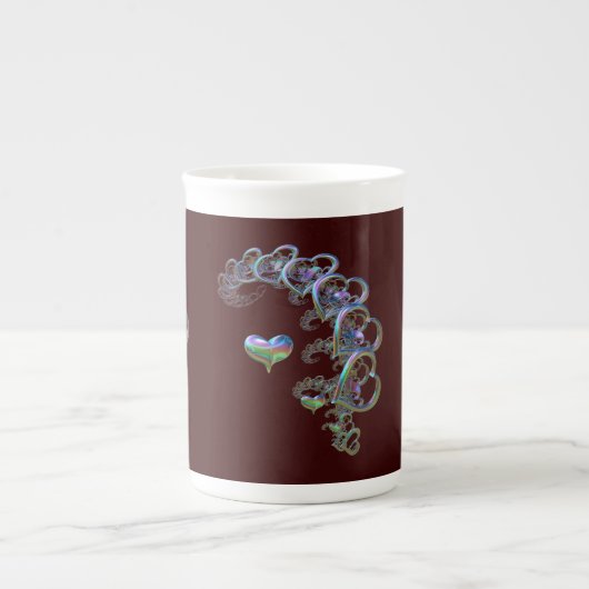 ritme van het hart porselein kop (Voorkant)