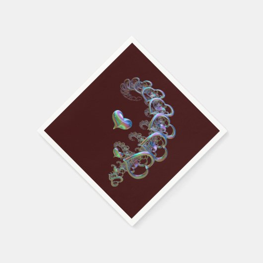 ritme van het hart servet (Hoek)