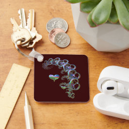 ritme van het hart sleutelhanger