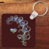 ritme van het hart sleutelhanger (Achterkant)