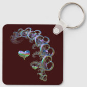 ritme van het hart sleutelhanger (Achterkant)