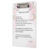 Ritme van het leven - Hoop gevuld gedicht Klembord (Links)