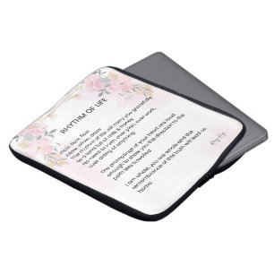 Ritme van het leven - Hoop gevuld gedicht Laptop Sleeve