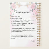 Ritme van het leven - Hoop gevuld gedicht Planner (Achterkant)