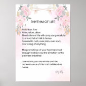 Ritme van het leven - Hoop gevuld gedicht Poster (Voorkant)