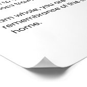 Ritme van het leven - Hoop gevuld gedicht Poster (Hoek)