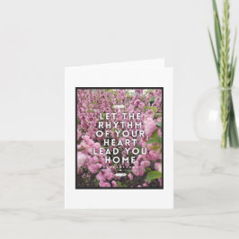 Ritme van je hart Note Kaart - Blank Inside