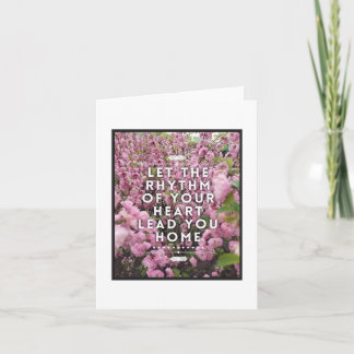 Ritme van je hart Note Kaart - Blank Inside