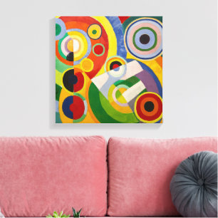 Ritme, vreugde van het leven Robert Delaunay Canvas Afdruk
