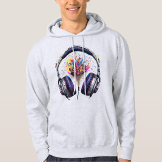 Ritmes binnen: Dance Party Hoofdtelefoon Hoodie
