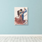 Ritmes die we delen – Harmonie in beweging Canvas Afdruk (Insitu (Houten vloer))