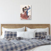 Ritmes die we delen – Harmonie in beweging Canvas Afdruk (Insitu (Slaapkamer))