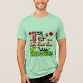 Ritmes van de Riviertrommel groen Tri-Blend Shirt (Voorkant)
