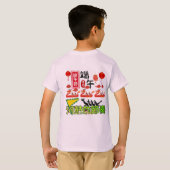 Ritmes van de Riviertrommel lichtroze T-shirt (Achterkant volledig)