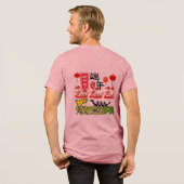 Ritmes van de Riviertrommel mauve Tri-Blend Shirt (Voorkant)