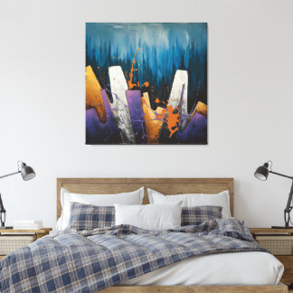 "Ritmes van de Urban Skyline" 🎨🌆 Canvas Afdruk