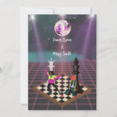 Ritmes van Liefde Dans van Royalty Disco Bruiloft Kaart (Voorkant)