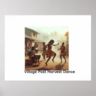 Ritmes van Overvloed: Post-Oogst Blijdschap Poster