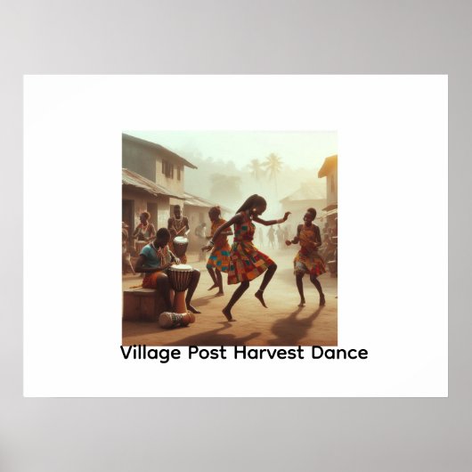 Ritmes van Overvloed: Post-Oogst Blijdschap Poster (Voorkant)