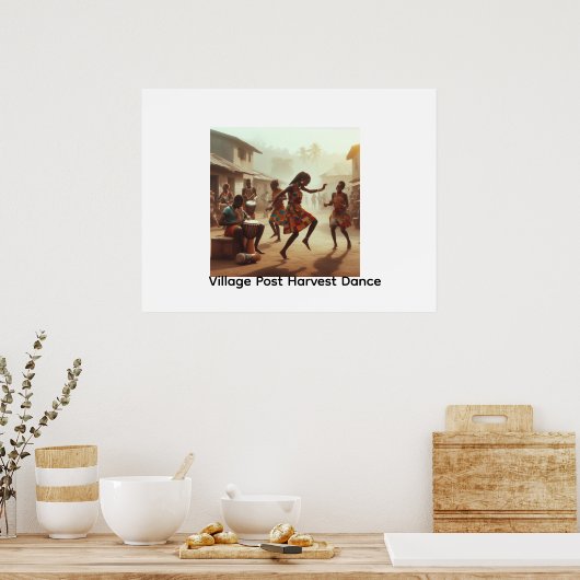 Ritmes van Overvloed: Post-Oogst Vreugde Poster (Keuken)