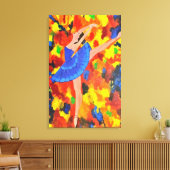 Ritmes van Vuur Canvas Afdruk (Insitu (Woonkamer))