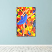 Ritmes van Vuur Canvas Afdruk (Insitu (Houten vloer))
