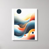 Ritmische contouren canvas afdruk (Voorkant)