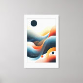 Ritmische contouren canvas afdruk (Voorkant)