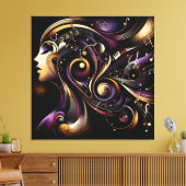 ritmische essentie canvas afdruk (Insitu (Woonkamer))