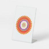 ritmische euforie reclamebord met voetstuk (Voorkant)