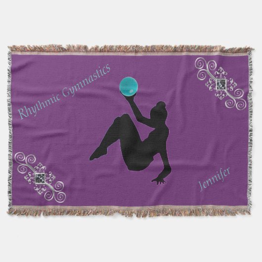 Ritmische gymnastiek bal routine glamour deken (Voorkant)