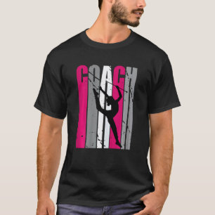 Ritmische Gymnastiek Coach Instructeur Leraar Retr T-shirt