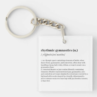 Ritmische gymnastiek Definitie Sleutelhanger
