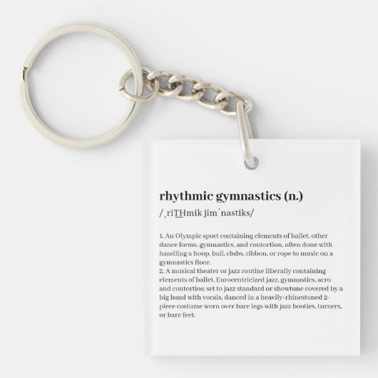 Ritmische gymnastiek Definitie Sleutelhanger (Voorkant)